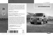 2013 Ford E150 Cargo Quick Reference Guide Printing 2