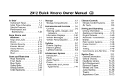 2012 Buick Verano Owner Manual