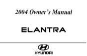 2004 Hyundai Elantra Owner's Manual