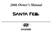 2006 Hyundai Santa Fe Owner's Manual