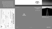 2012 Toyota Highlander Warranty, Maitenance, Services Guide