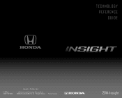 2014 Honda Insight 2014 Insight Technology Reference Guide (EX)