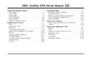 2009 Cadillac SRX Owner's Manual
