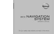 2013 Nissan Versa Navigation System Owner's Manual