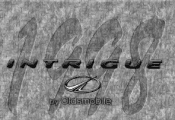 1999 Oldsmobile Intrigue Owner's Manual