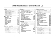 2013 Buick LaCrosse Owner Manual