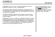2009 Honda Ridgeline Owner's Manual