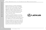 2006 Lexus GS 430 Scheduled Maintenance Guide