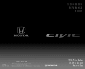 2014 Honda Civic 2014 Civic Sedan Technology Reference Guide (EX, EX-L, Si, and Natural Gas)