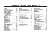 2014 Buick LaCrosse Owner Manual