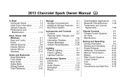 2013 Chevrolet Spark Owner Manual