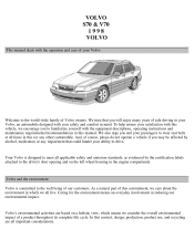 1998 Volvo V70 Owner's Manual
