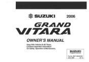 2006 Suzuki Grand Vitara Owner's Manual
