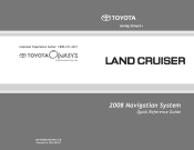 2008 Toyota Land Cruiser Navigation Manual