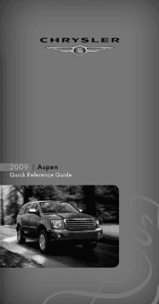 2009 Chrysler Aspen Quick Reference Guide