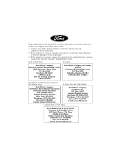 2003 Lincoln Navigator Warranty Guide 4th Printing