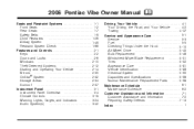 2006 Pontiac Vibe Owner's Manual