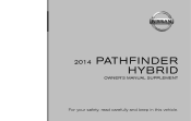 2014 Nissan Pathfinder Owner's Manual