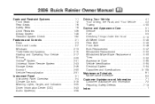 2006 Buick Rainier Owner's Manual