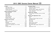 2010 GMC Savana 2500 Cargo Owner's Manual