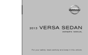 2013 Nissan Versa Owner's Manual