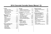 2014 Chevrolet Corvette Owner Manual
