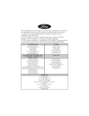 2012 Lincoln MKX Warranty Guide 1st Printing