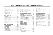 2014 Cadillac CTS Owner Manual