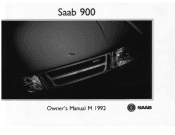 1992 Saab 900 Owner's Manual