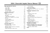 2004 Chevrolet Impala Owner's Manual