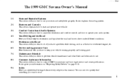 1999 GMC Savana Van Owner's Manual