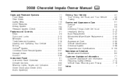 2008 Chevrolet Impala Owner's Manual