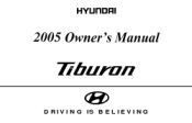 2005 Hyundai Tiburon Owner's Manual