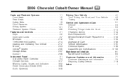 2006 Chevrolet Cobalt Owner's Manual