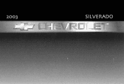 2003 Chevrolet Silverado 2500 Pickup Owner's Manual