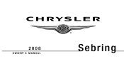 2008 Chrysler Sebring Owner Manual Sedan