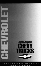 1994 Chevrolet Suburban Owner's Manual
