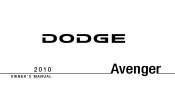 2010 Dodge Avenger Owner Manual