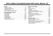 2010 Cadillac Escalade ESV Owner's Manual