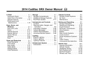 2014 Cadillac SRX Owner Manual