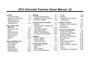 2013 Chevrolet Traverse Owner Manual