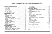 2004 Cadillac DeVille Owner's Manual