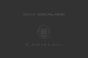 2000 Cadillac Escalade Owner's Manual