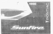1996 Pontiac Sunfire Owner's Manual