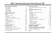 2005 Chevrolet Silverado 1500 Pickup Owner's Manual