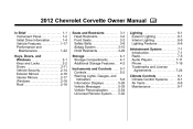 2012 Chevrolet Corvette Owner's Manual
