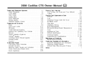 2008 Cadillac CTS Owner's Manual