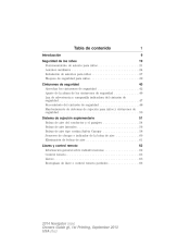 2014 Lincoln Navigator Owner Manual (Spanish) Printing 1