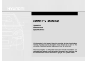 2011 Hyundai Tucson Owner's Manual