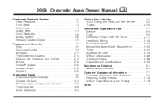 2009 Chevrolet Aveo Owner's Manual
